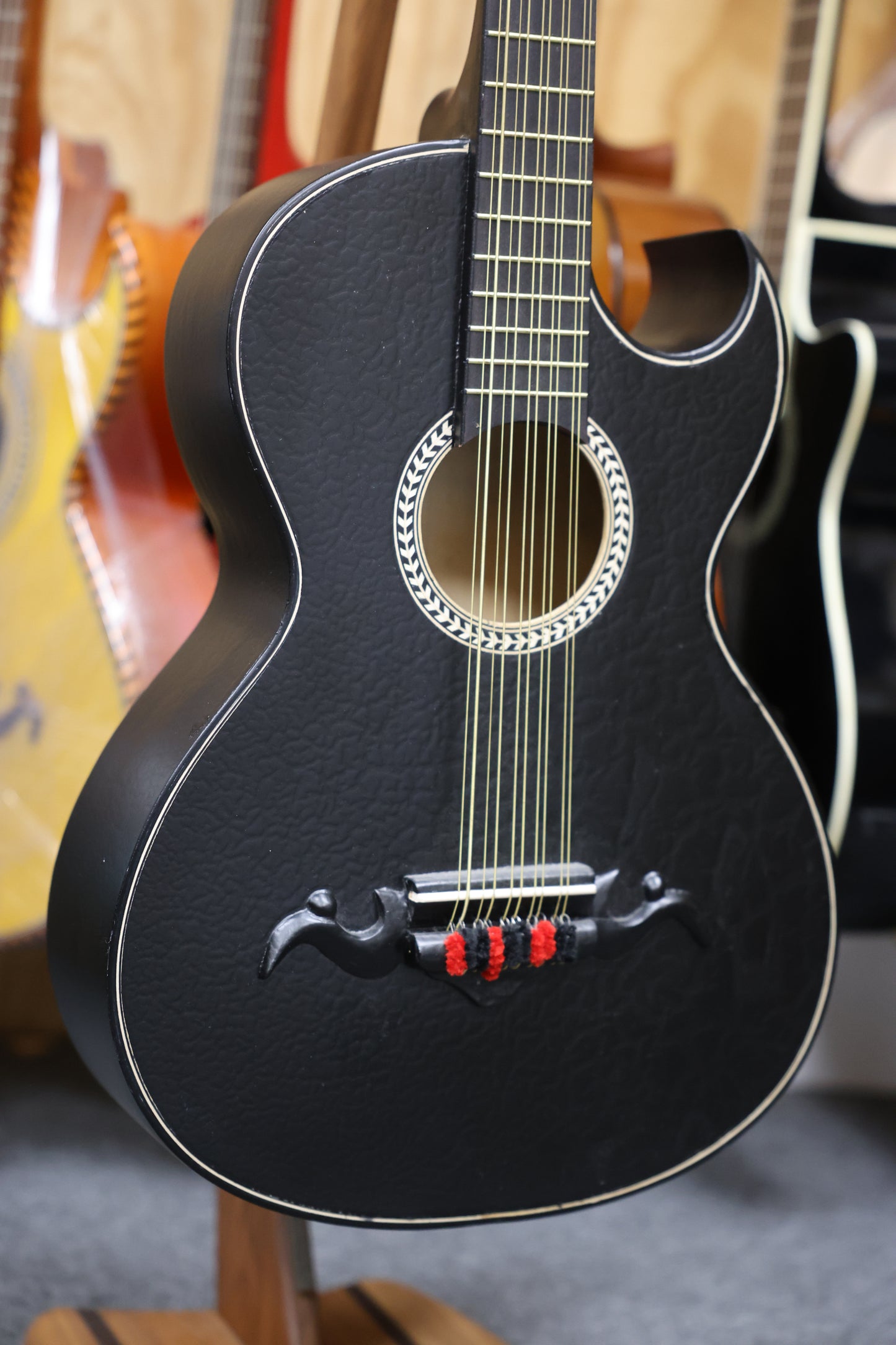 Bajo Quinto Black Pattern Paracho