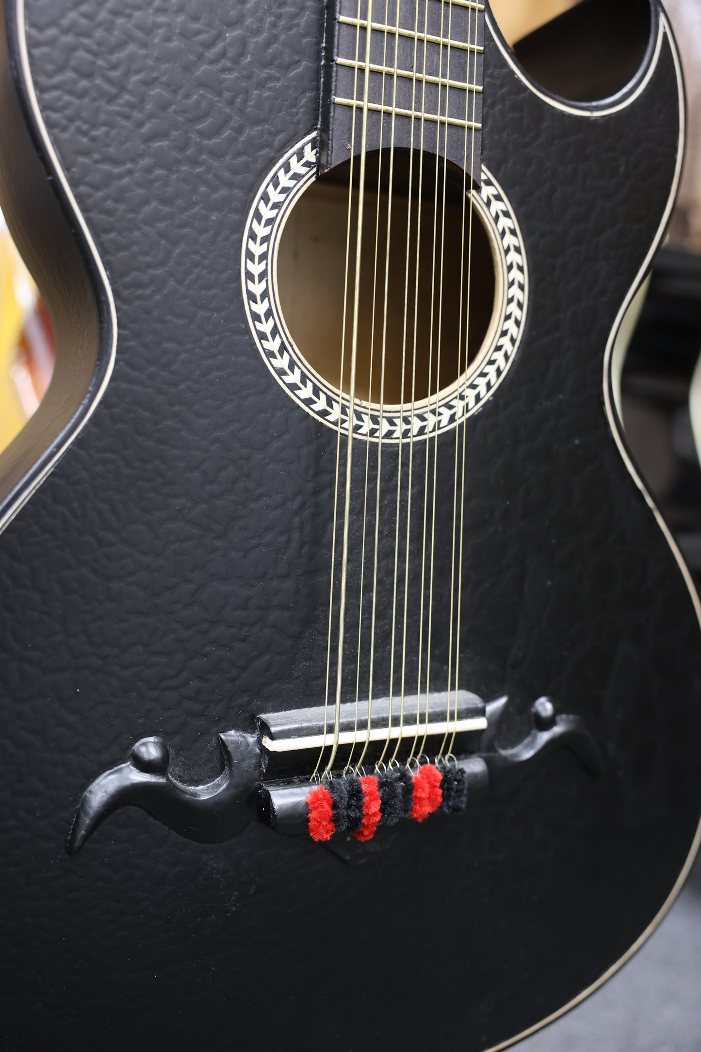 Bajo Quinto Black Pattern Paracho