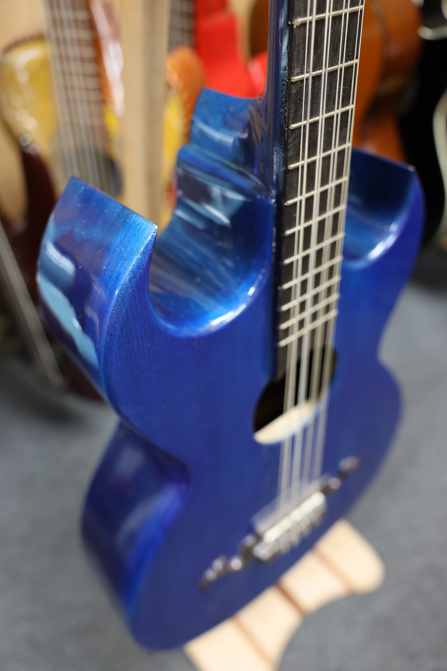 Bajo Quinto Hand Crafted | Paracho - Blue Sparkle