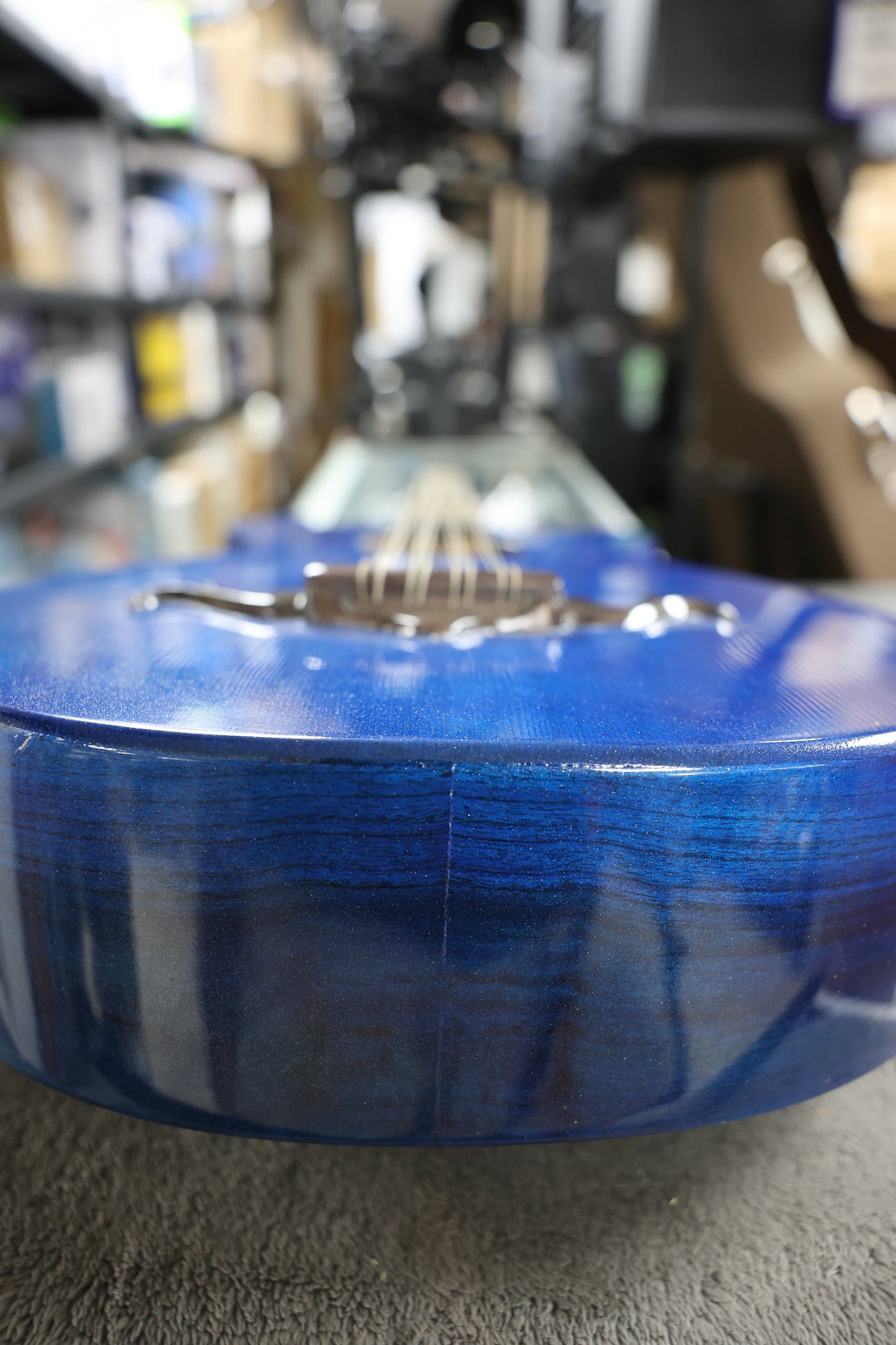 Bajo Quinto Hand Crafted | Paracho - Blue Sparkle