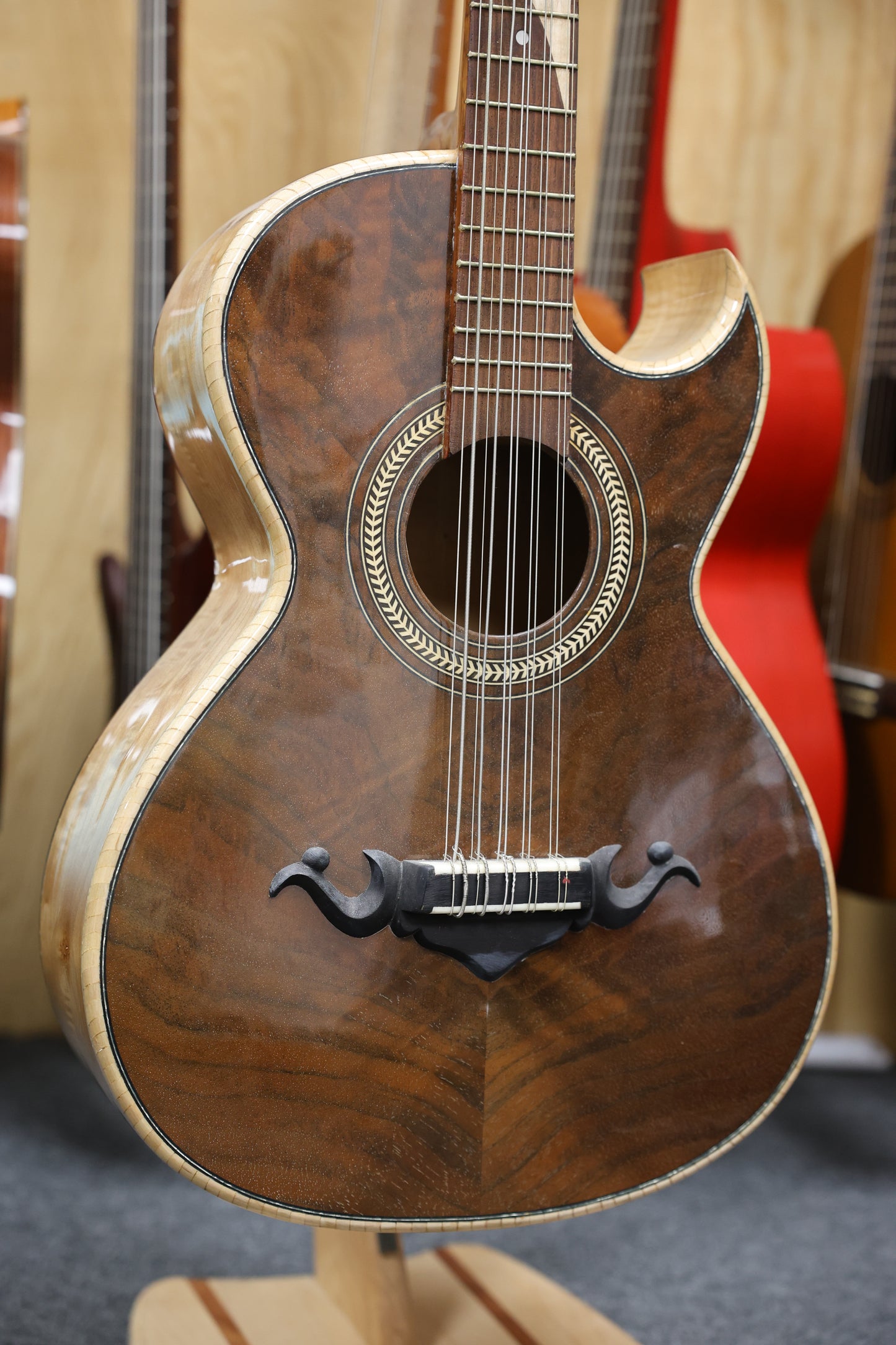 Bajo Quinto Hand Crafted | Paracho - Natural Dark