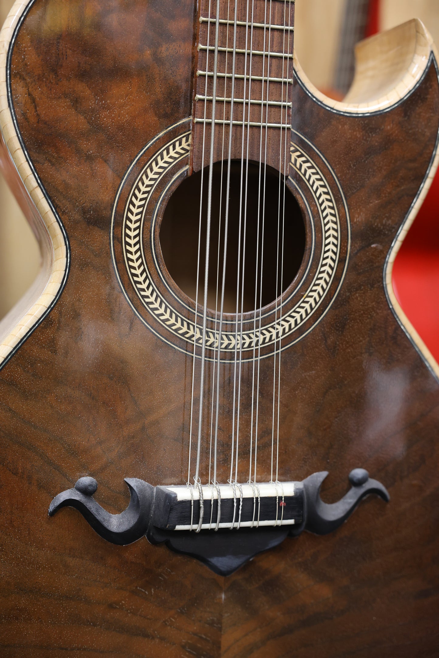 Bajo Quinto Hand Crafted | Paracho - Natural Dark