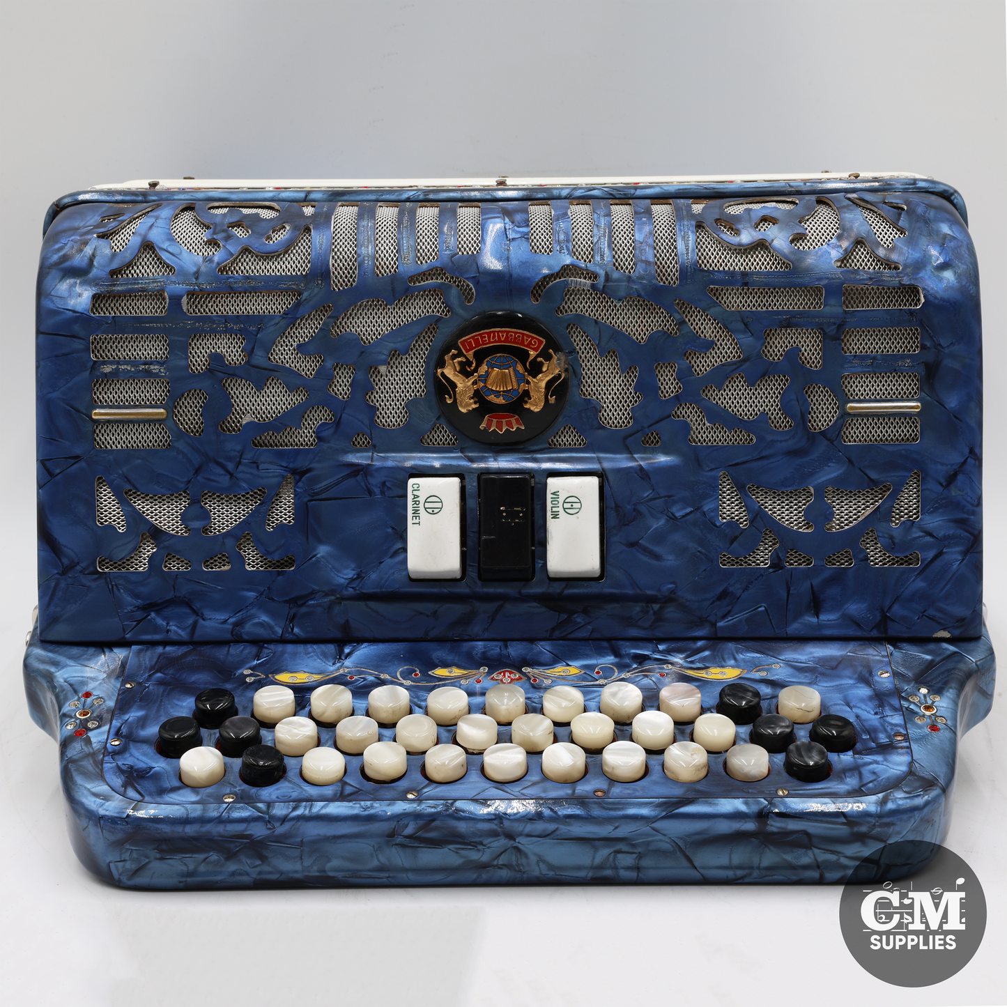 Gabbanelli 3 Switch Accordion (GCF) - Blue