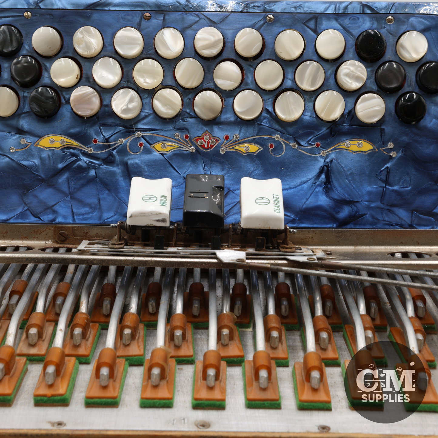 Gabbanelli 3 Switch Accordion (GCF) - Blue