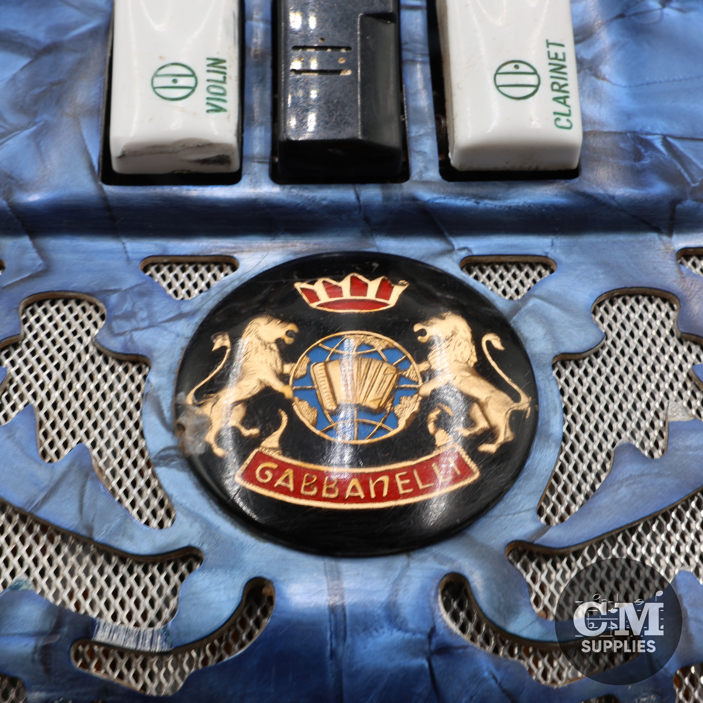 Gabbanelli 3 Switch Accordion (GCF) - Blue