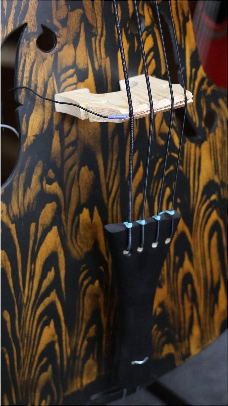 Handcrafted Tololoche Wood Finished (Double Bass) Pickup Installed