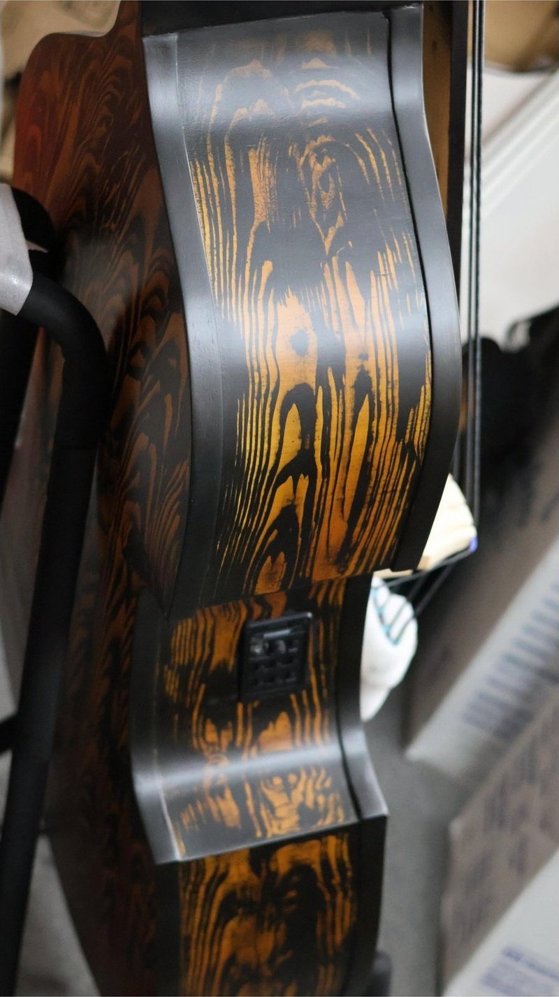 Handcrafted Tololoche Wood Finished (Double Bass) Pickup Installed