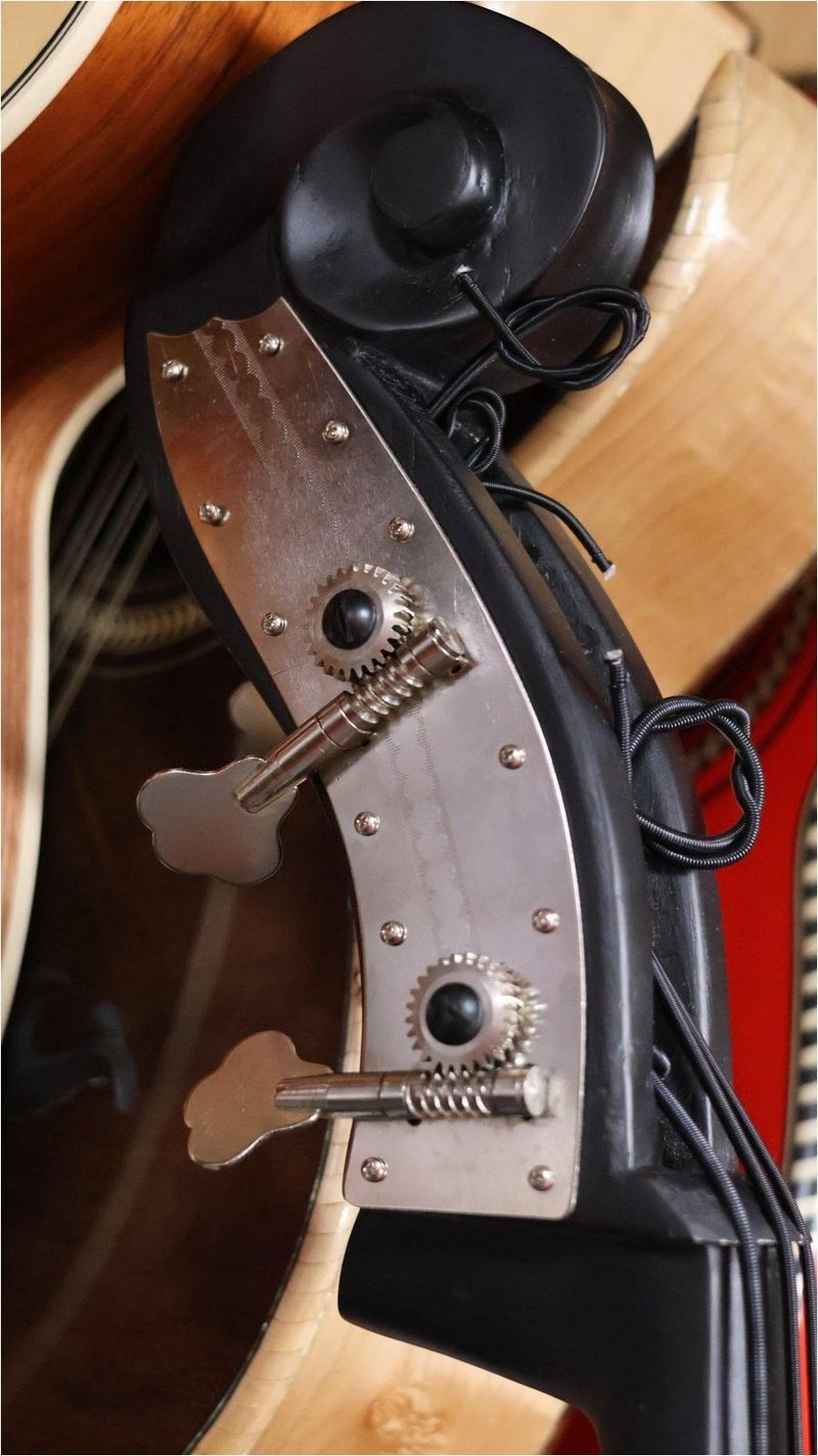 Handcrafted Tololoche Wood Finished (Double Bass) Pickup Installed