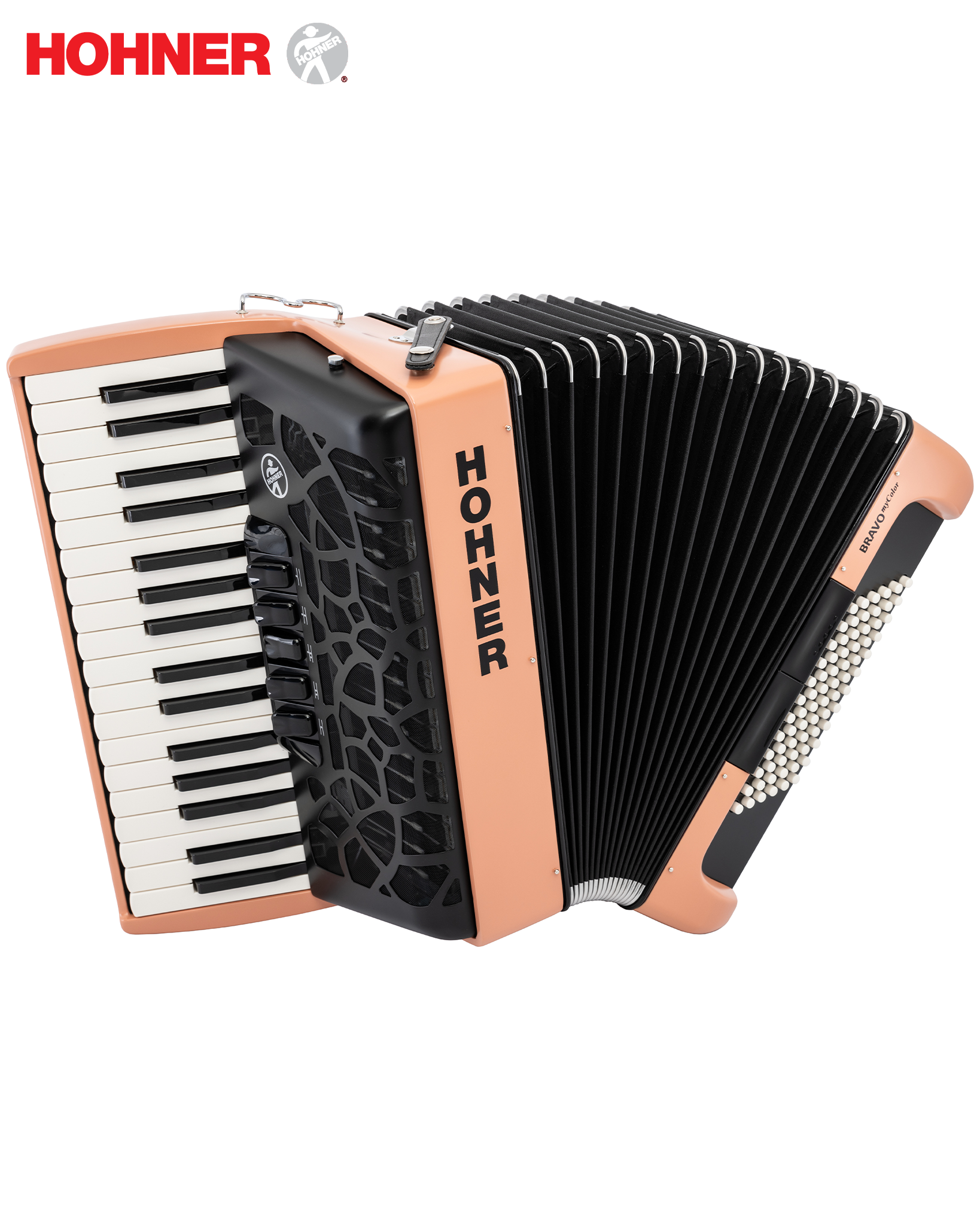 Hohner Bravo Mycolor III 72 (34 Key, 72 Bass) Chromatic Accordion - Su