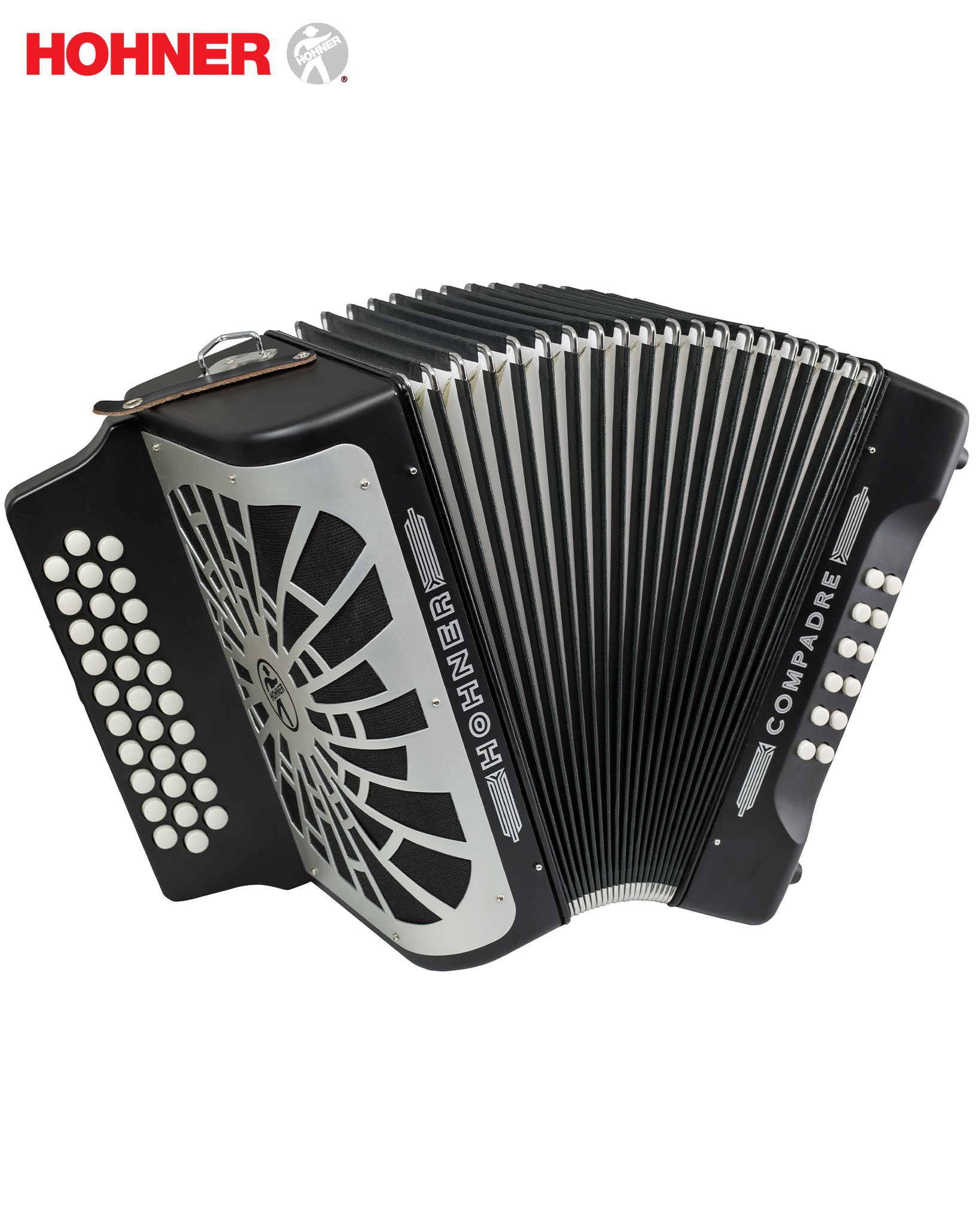 Hohner Compadre GCF Button Accordion Black