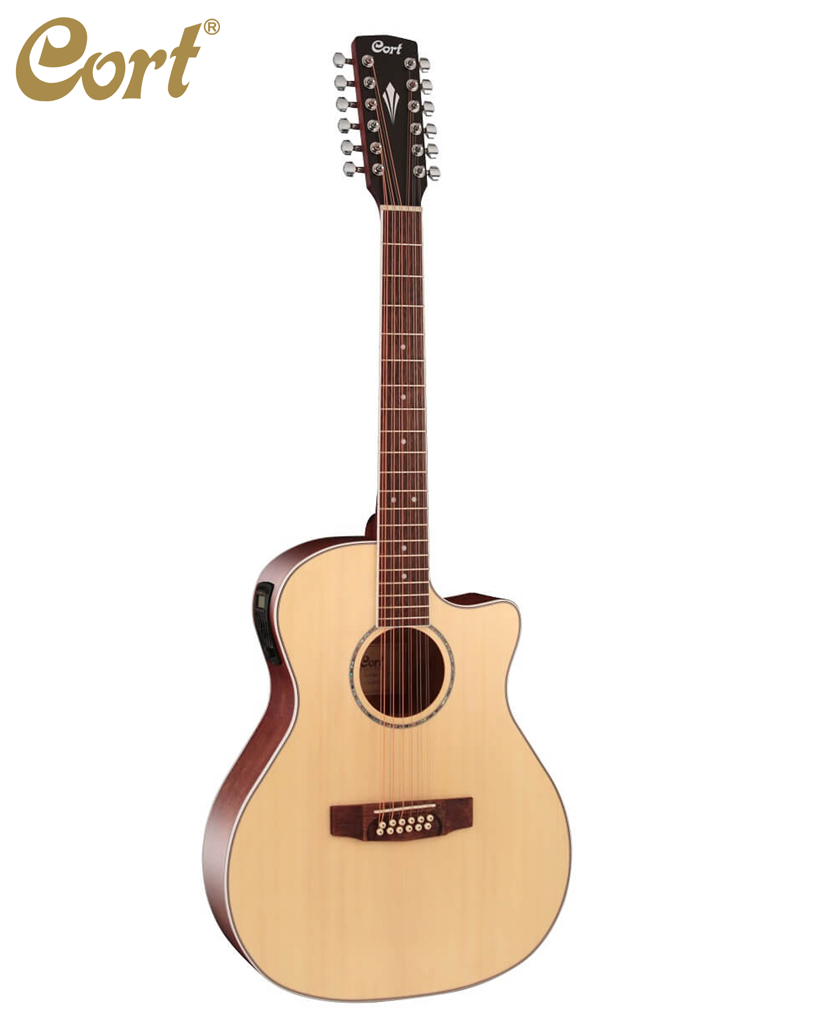 Cort GA-MEDX-12 OP Grand Regal 12-String Acoustic-Electric Guitar Open