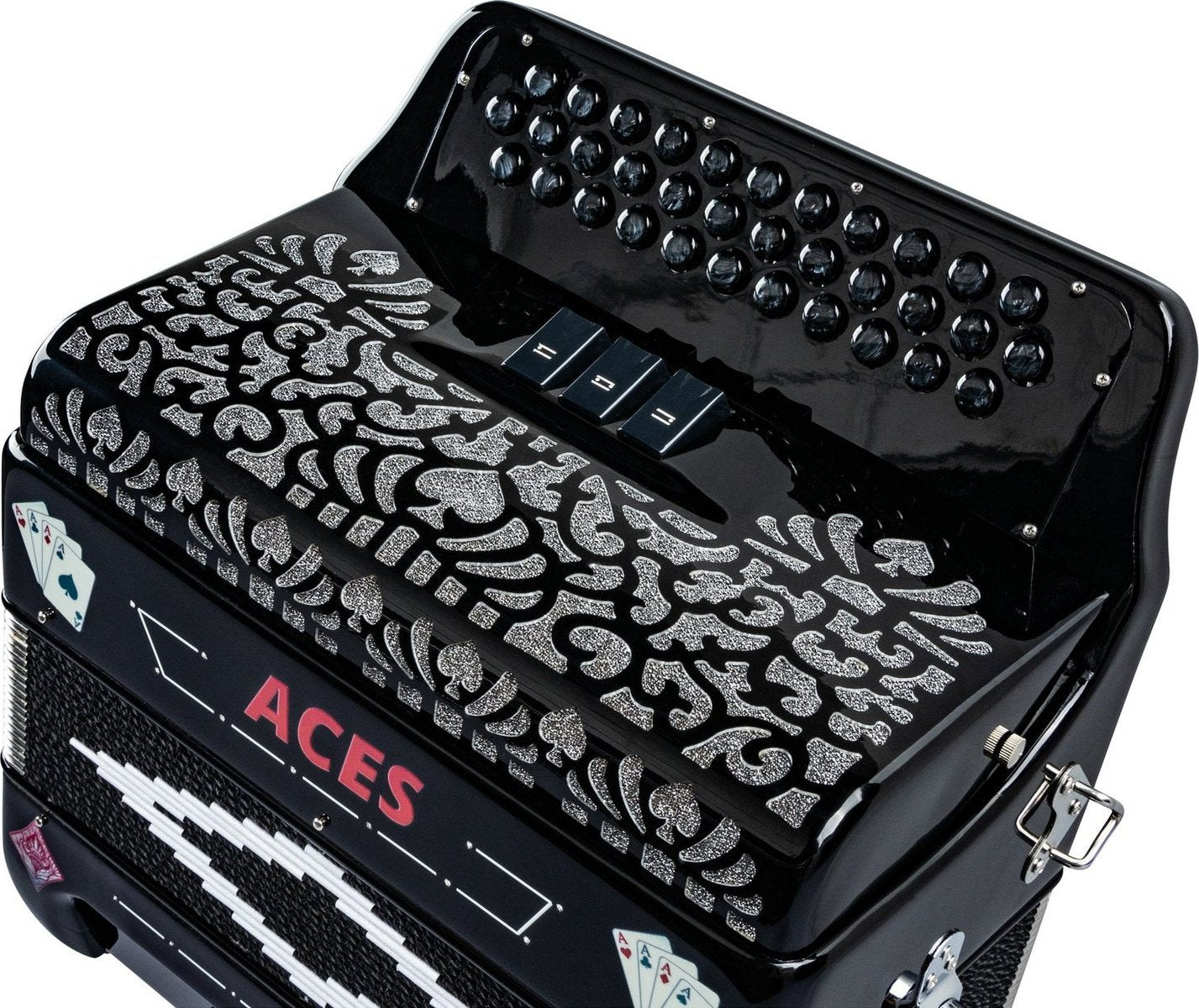 Hohner ACES II Diatonic Accordion - Keys of F/Bb/Eb