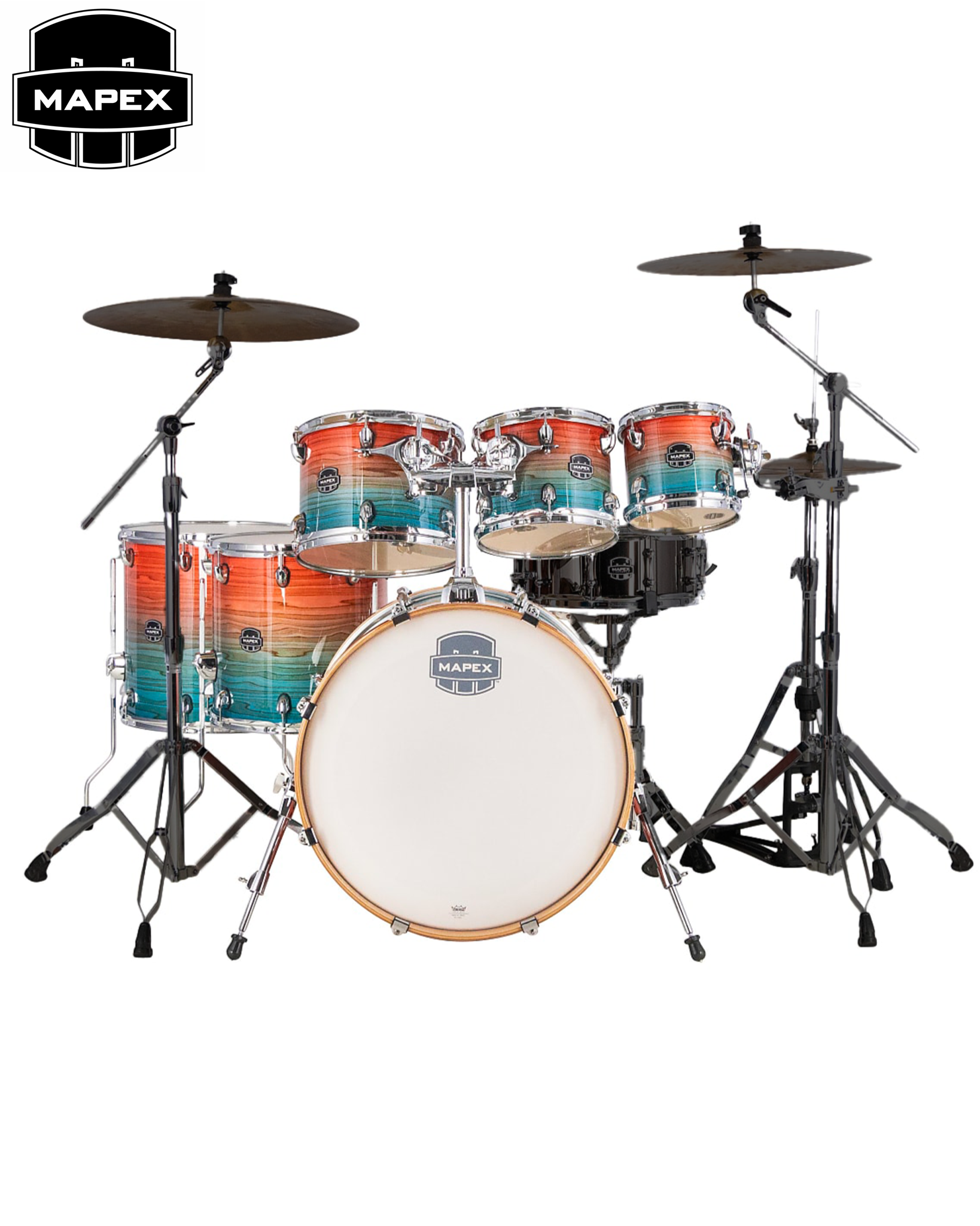 Mapex Armory Limited Edition 7-Piece Drum Shell Pack - Garnet