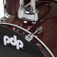 PDP Center Stage PDCE2215KTRR 5-piece Complete Drum Set with Cymbals - Ruby Red Sparkle