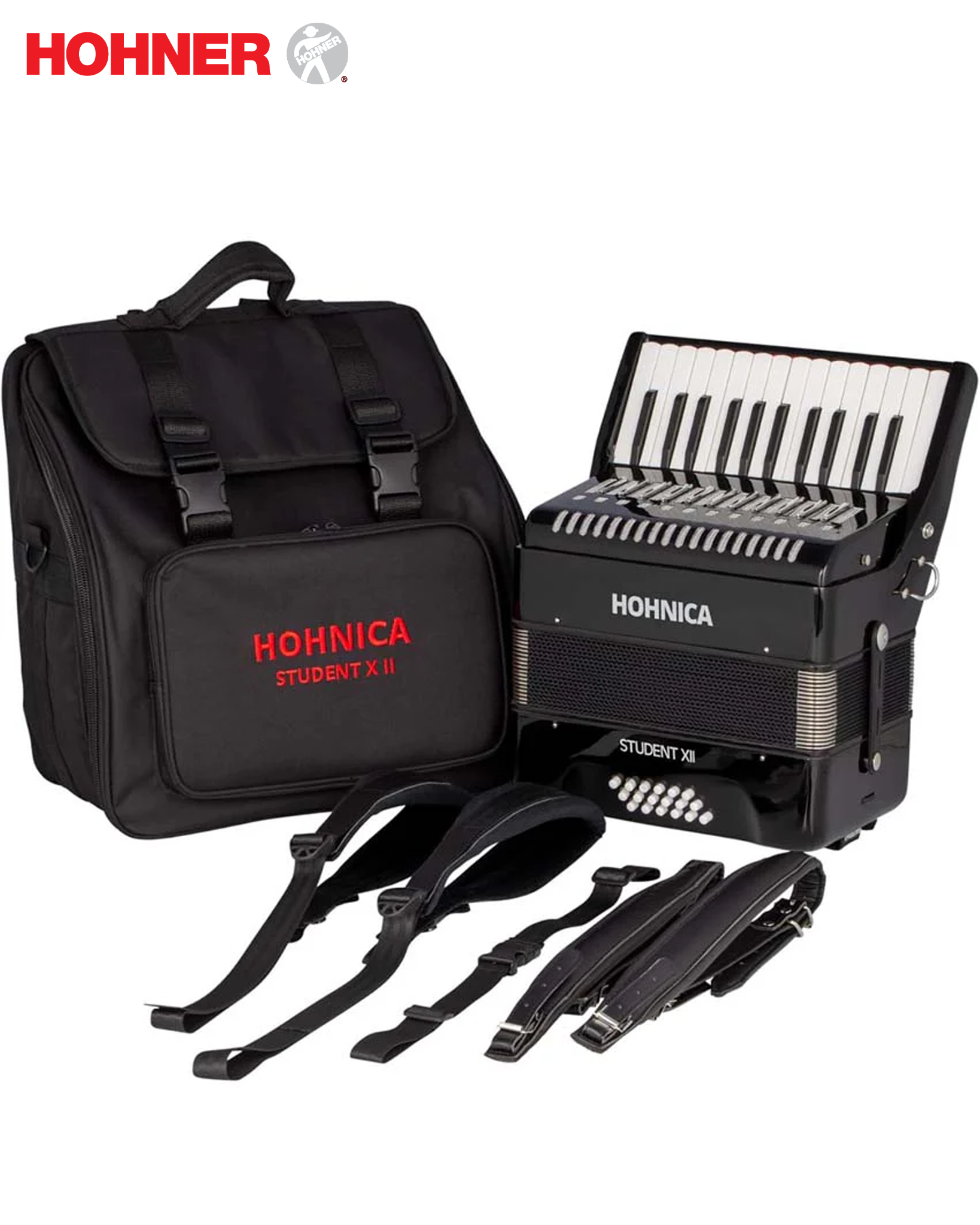 Hohner Hohnica StudentX II Piano Accordion (26 Key, 18 Bass)