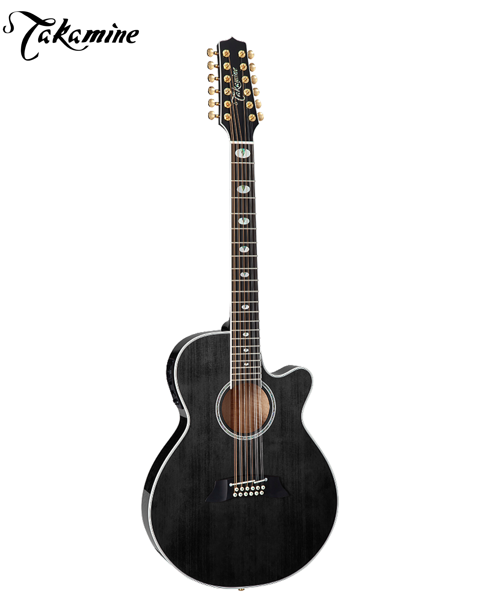 Takamine TSP158C-12 SBL 12-String Thinline Acoustic-Electric Guitar -