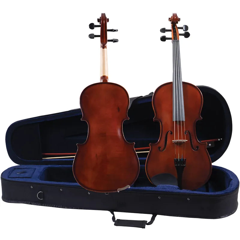 Palatino Allegro VA-450 Hand Carved Viola Outfit With Case & Bow, 14" Size