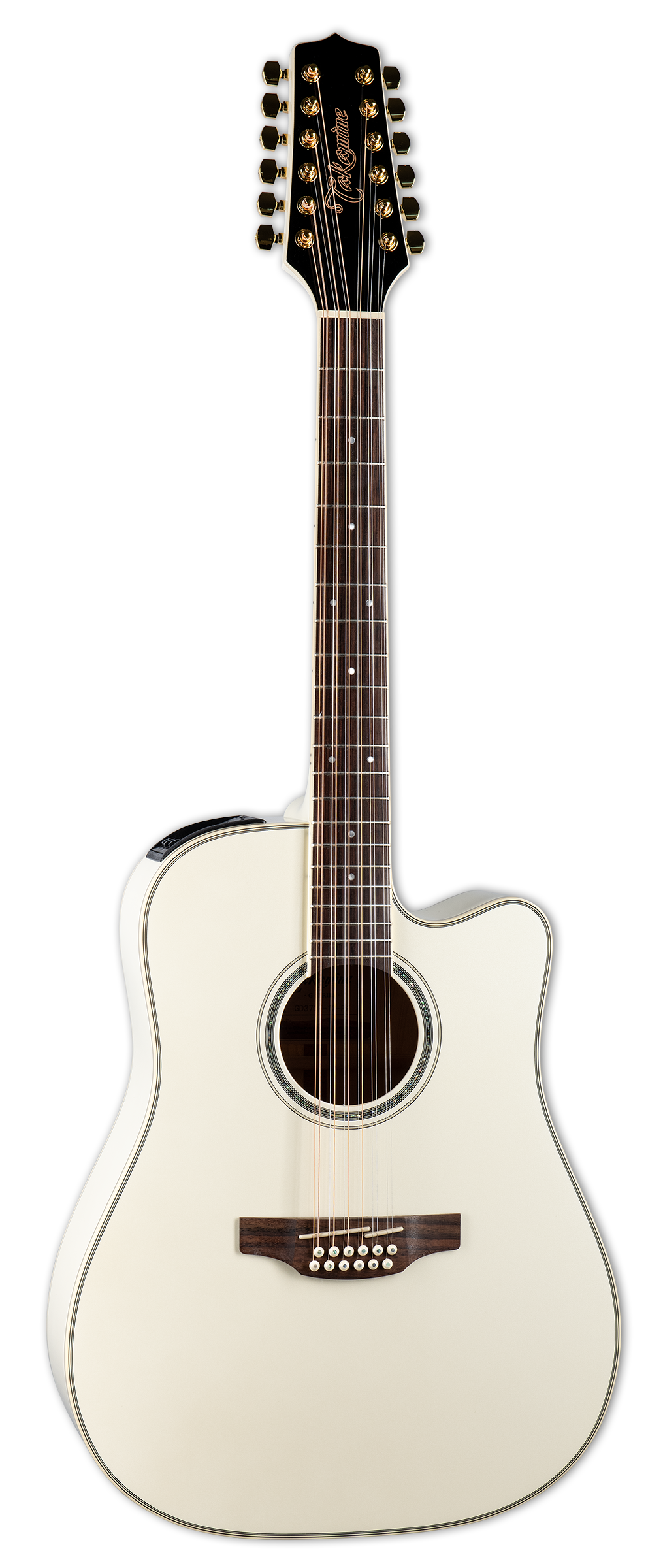 Takamine GD37CE-12 PW 12-string - Pearl White – CamposMusic