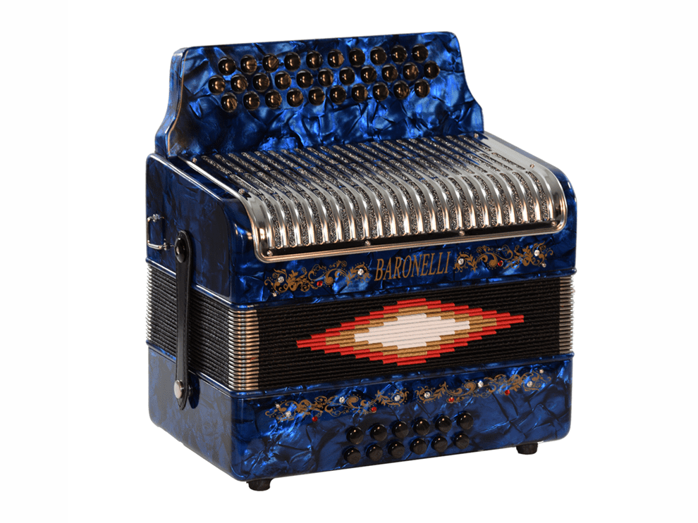BARONELLI AC3112STG BU Full Size 31 Button Accordion GCF CamposMusic