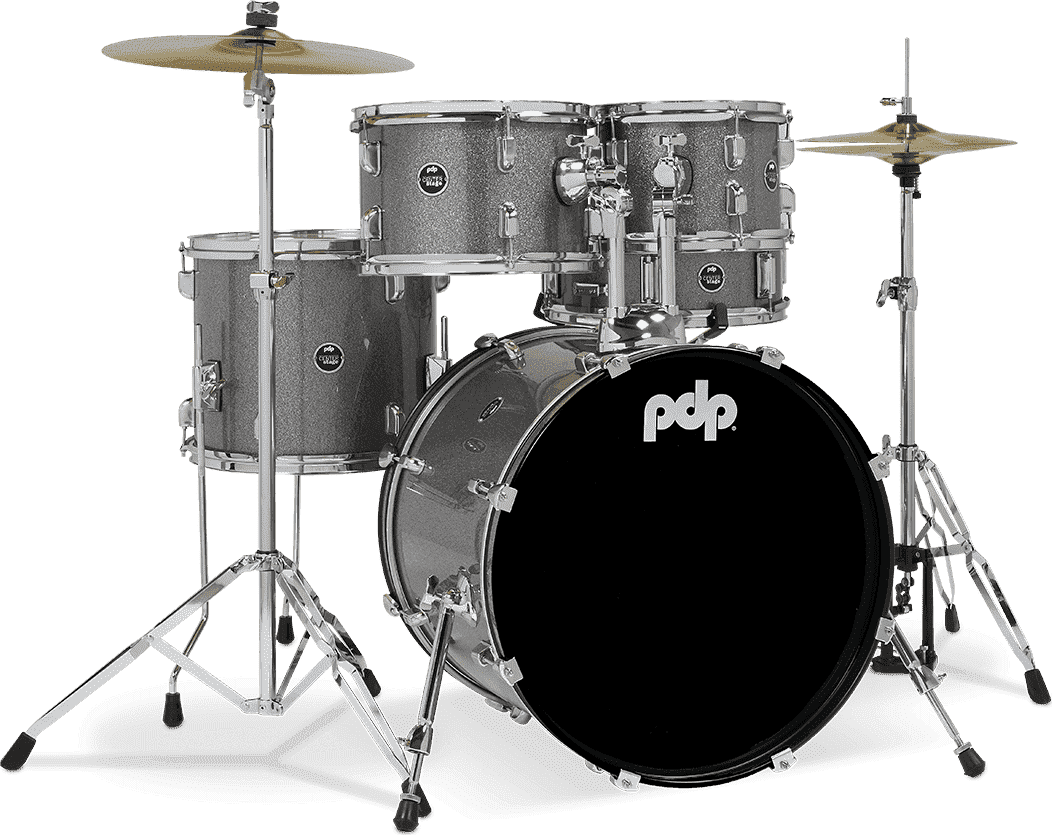 Conjunto completo de bateria de 5 peças com pratosConjunto completo de bateria de 5 peças com pratos  