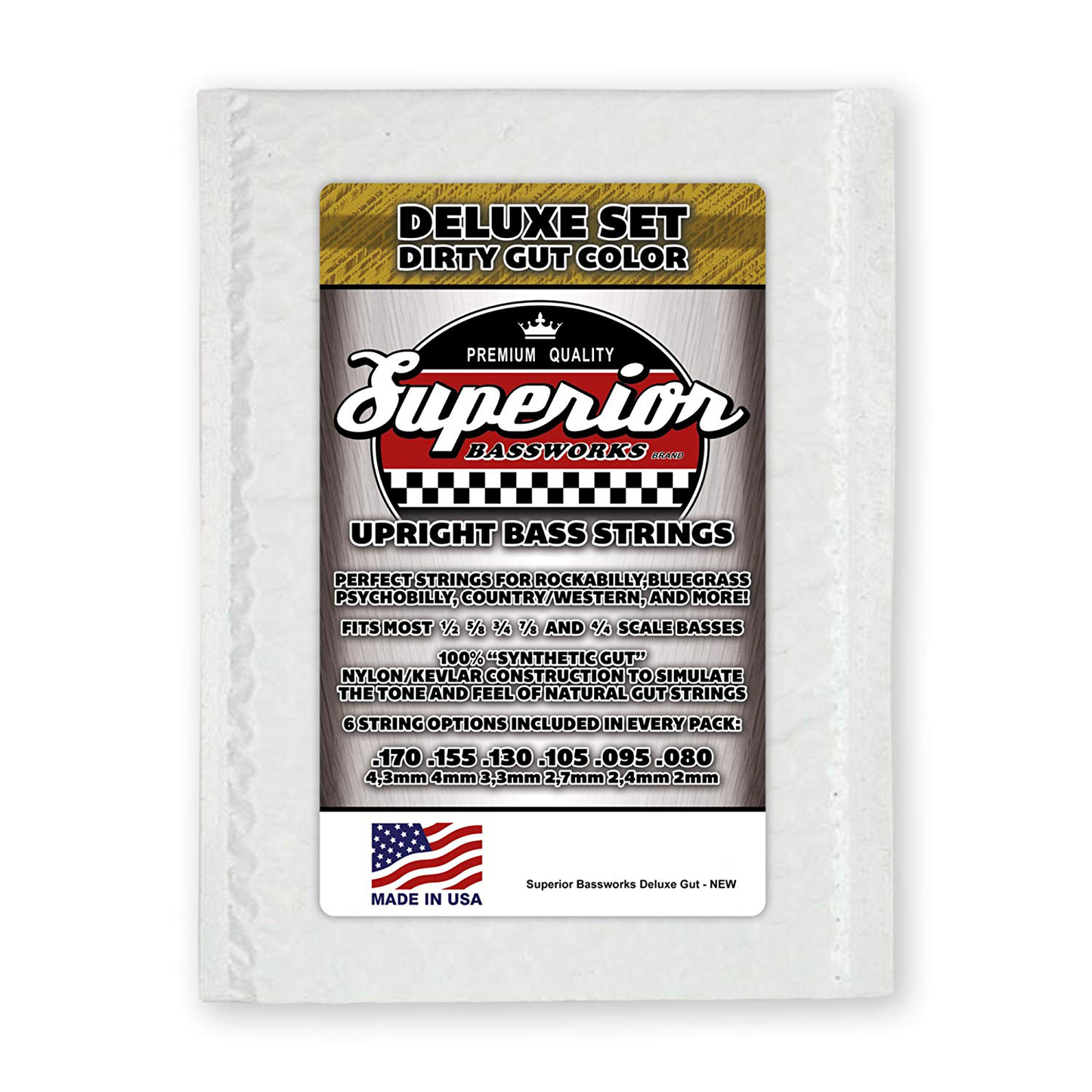 Superior Bassworks Deluxe Upright Double Bass / Tololoche Strings – Dirty Gut