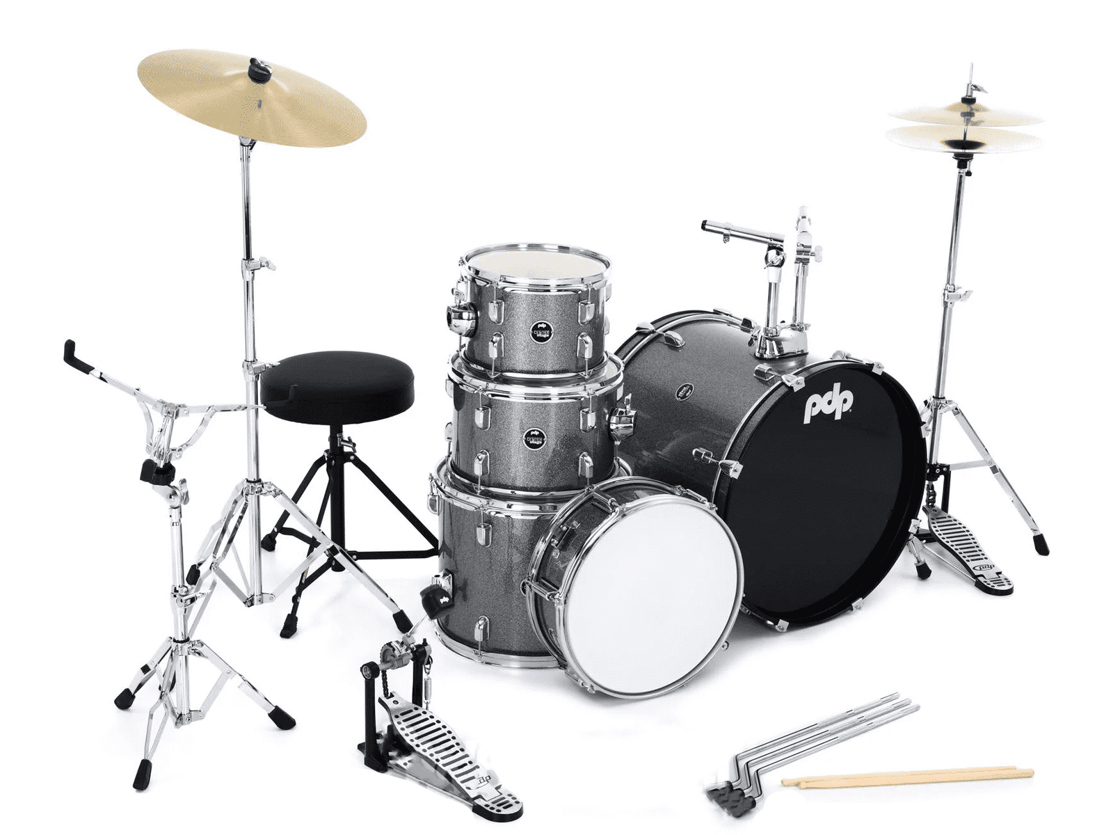 PDP Center Stage PDCE2015KTRB 5-piece Complete Drum Set with