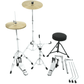 PDP Center Stage PDCE2215KTDW 5-piece Complete Drum Set with Cymbals - Diamond White Sparkle