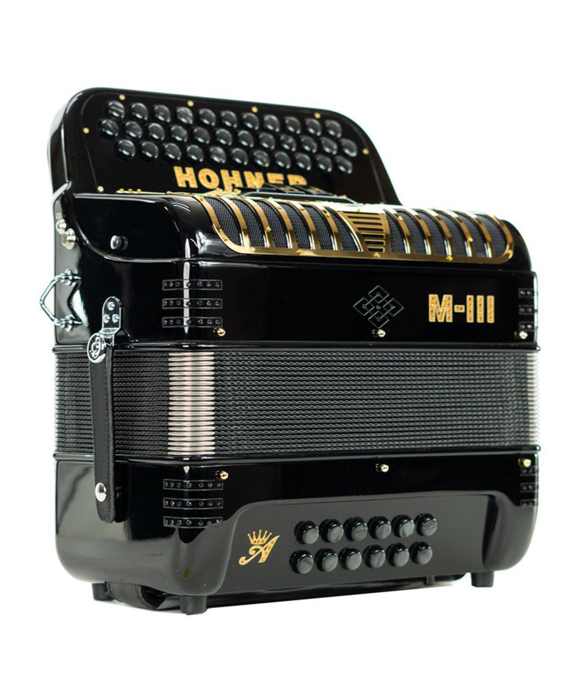 Hohner Anacleto MARK III 3 Switch Compact EAD Accordion - Black