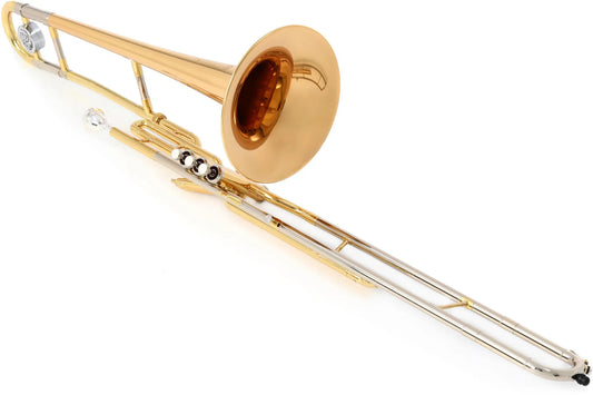Jupiter JTB700VR Student Bb Valve Trombone - Rose Brass Bell - Clear Lacquer