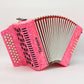 Tarazco 31 Button Accordion, Norteño music, (Pink) GCF