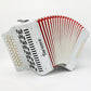 Tarazco 31 Button Accordion, Norteño music, (White) GCF