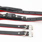 Red/Black Studded Accordion Straps - Premium Comfort and Style