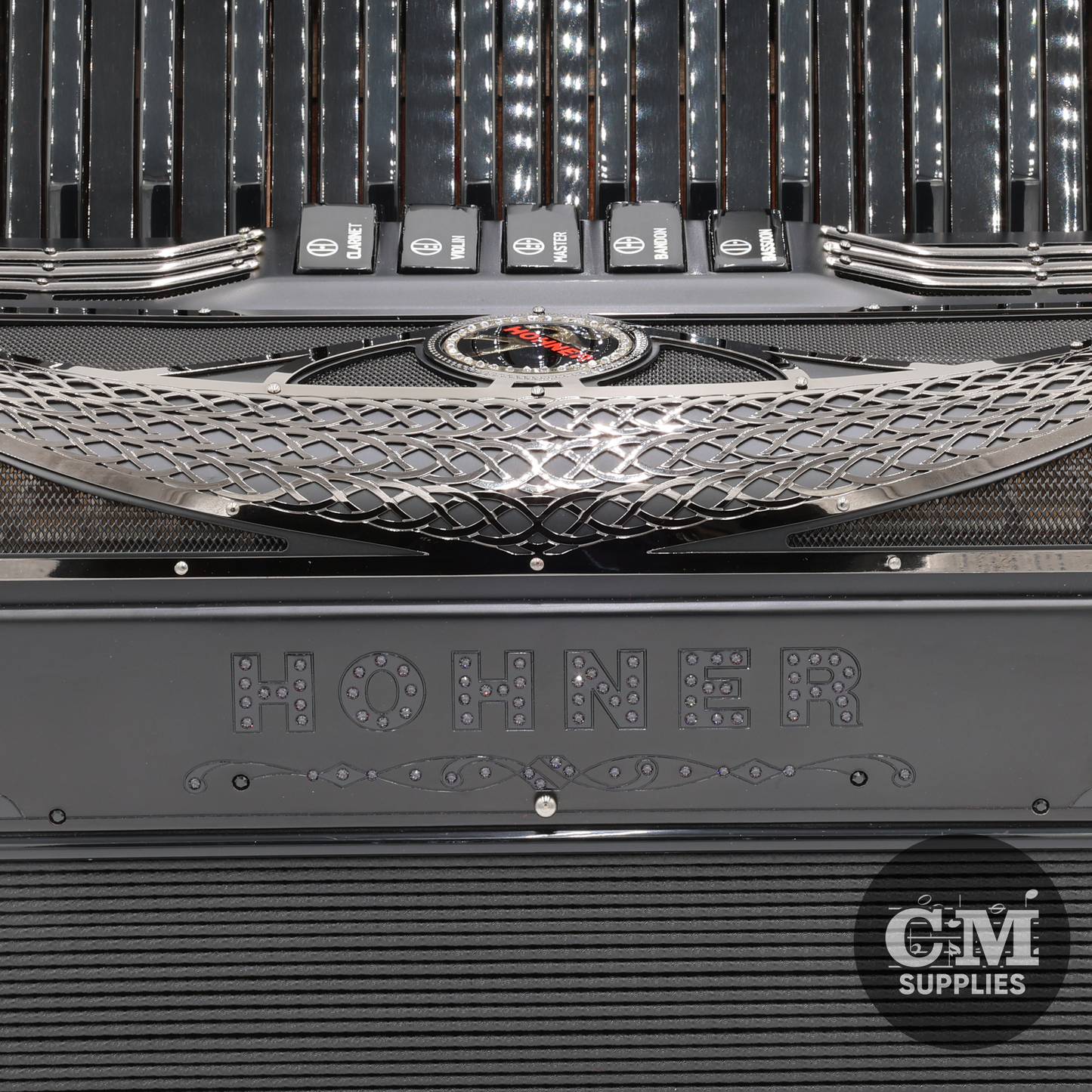 Hohner Anacleto Latino III 34/48  5 Switch Accordion - BLACK