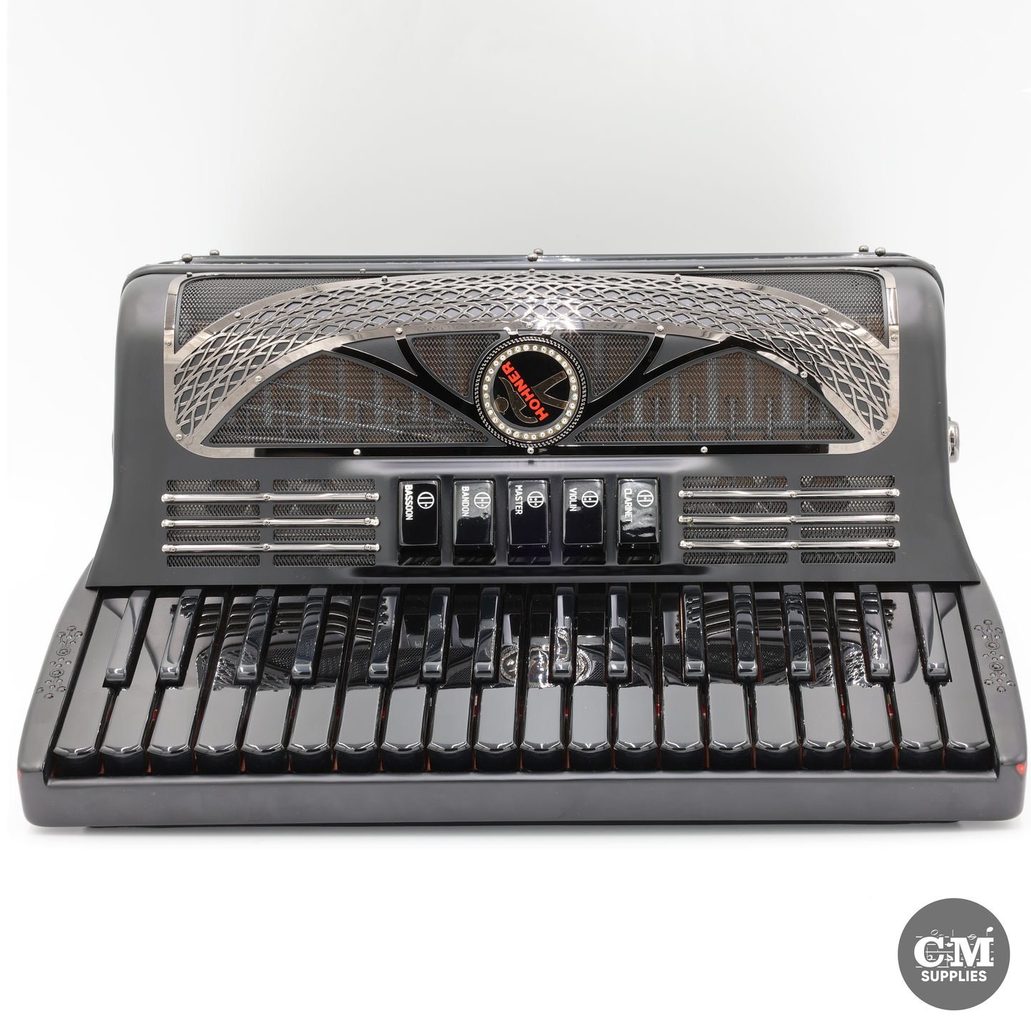 Hohner Anacleto Latino III 34/48  5 Switch Accordion - BLACK