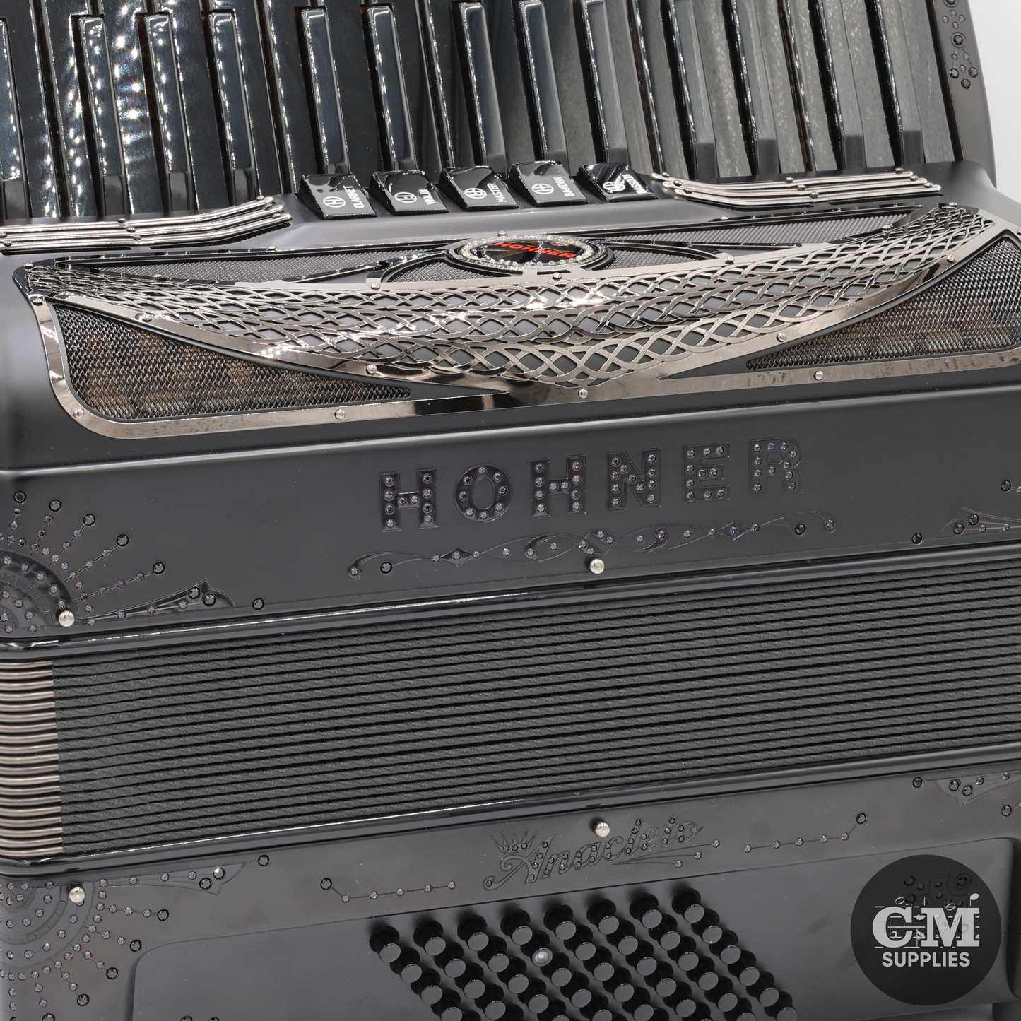 Hohner Anacleto Latino III 34/48  5 Switch Accordion - BLACK