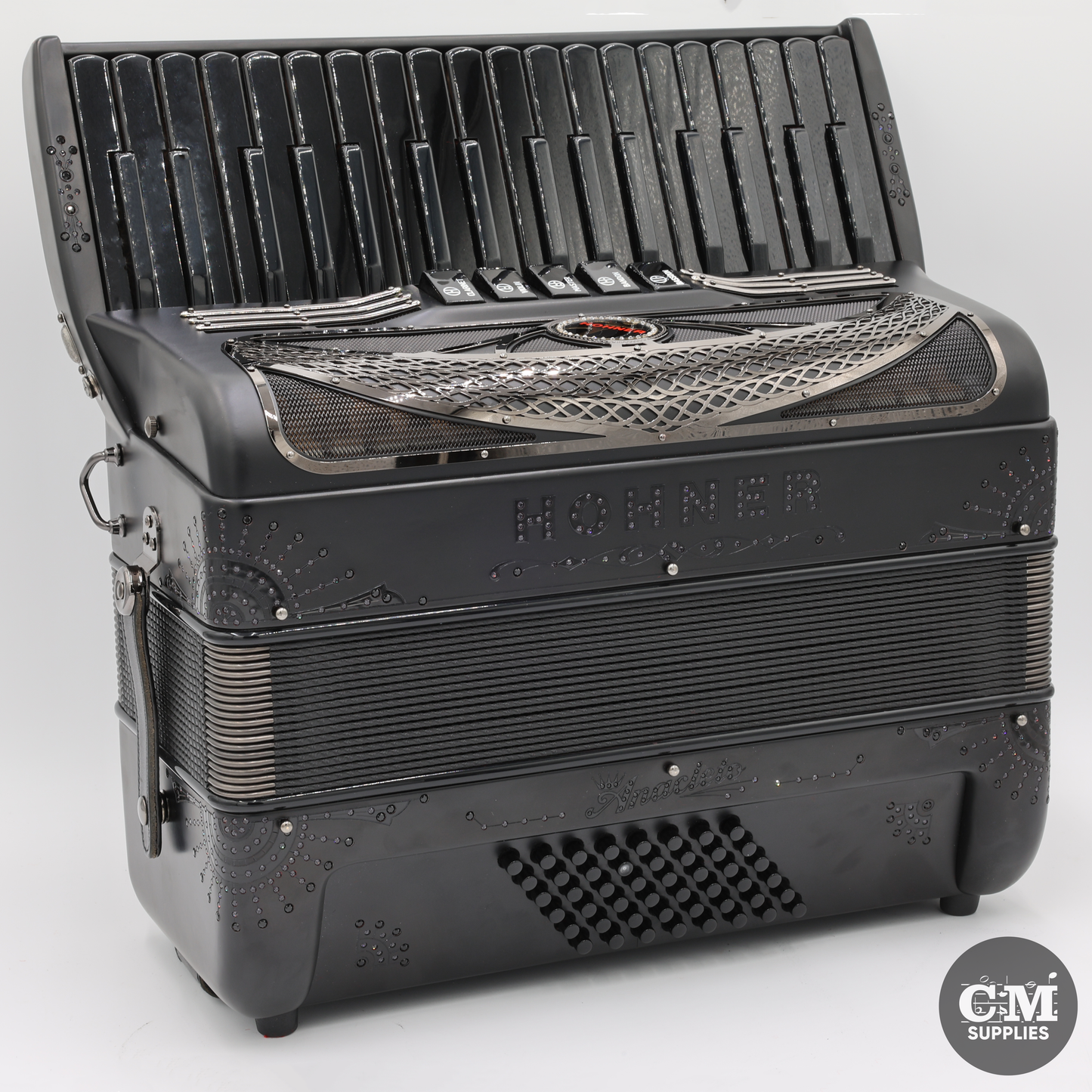 Hohner Anacleto Latino III 34/48  5 Switch Accordion - BLACK
