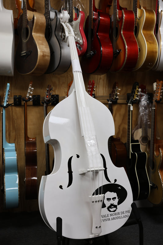 Handcrafted Tololoche White Gloss Zapata (Double Bass)