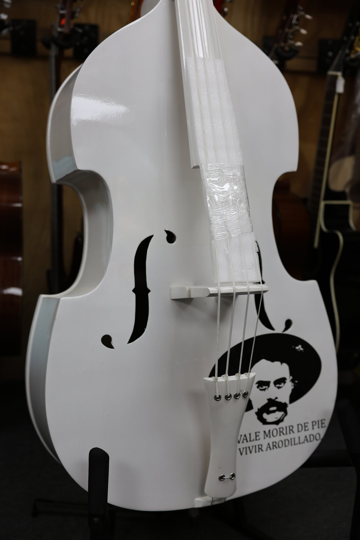 Handcrafted Tololoche White Gloss Zapata (Double Bass)