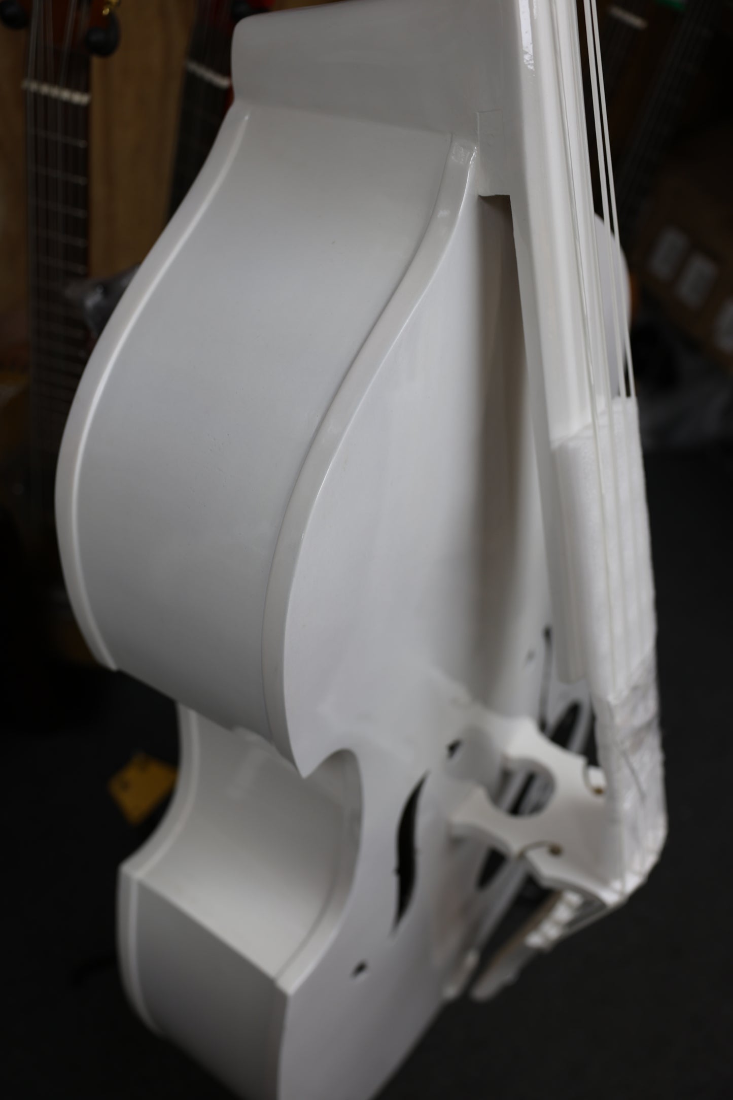 Handcrafted Tololoche White Gloss Zapata (Double Bass)