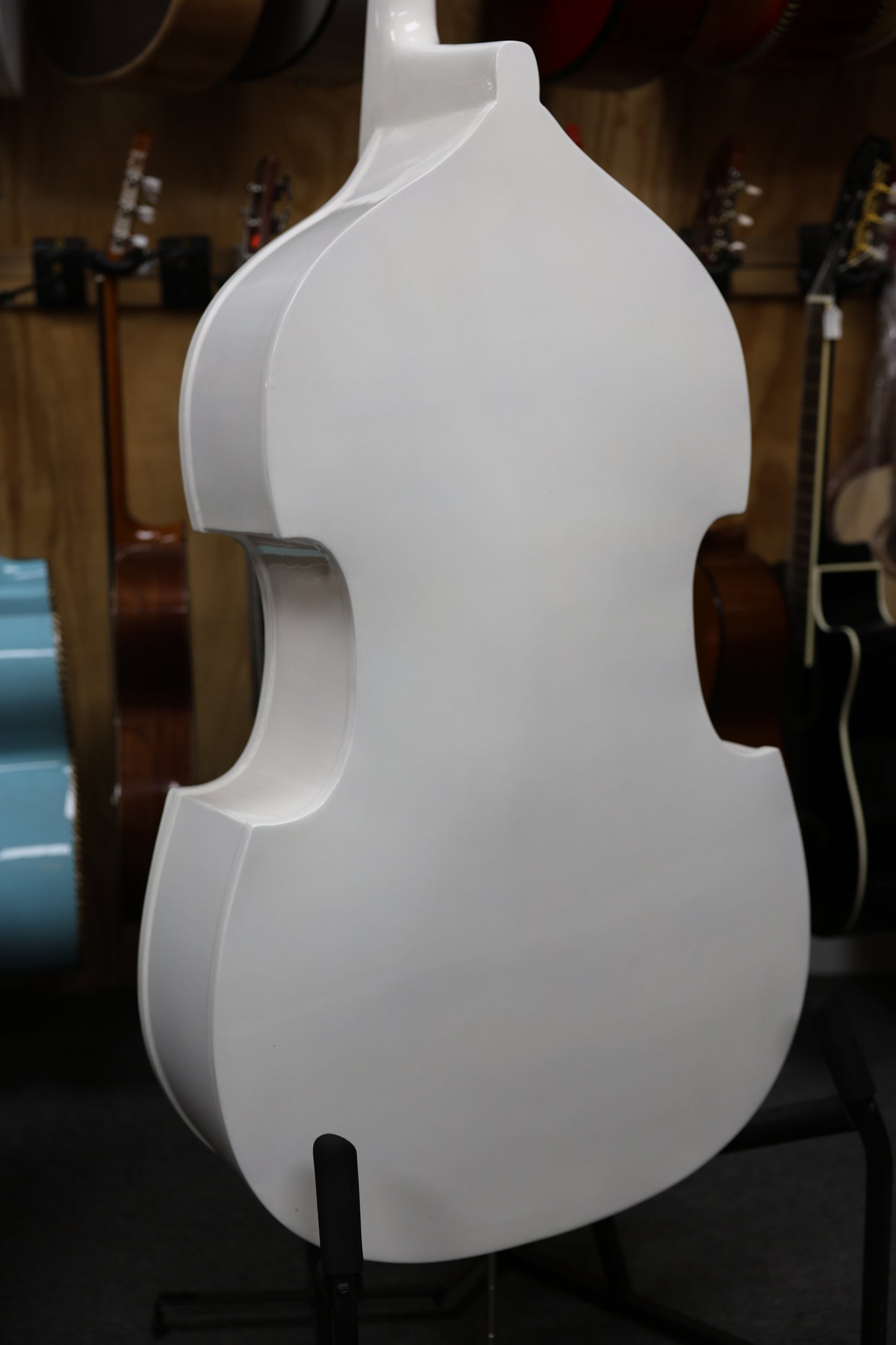 Handcrafted Tololoche White Gloss Aztec (Double Bass)