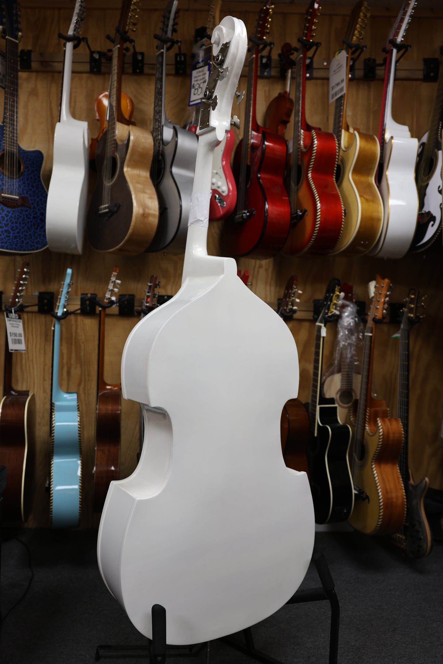 Handcrafted Tololoche White Gloss Aztec (Double Bass)