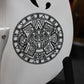 Handcrafted Tololoche White Gloss Aztec (Double Bass)