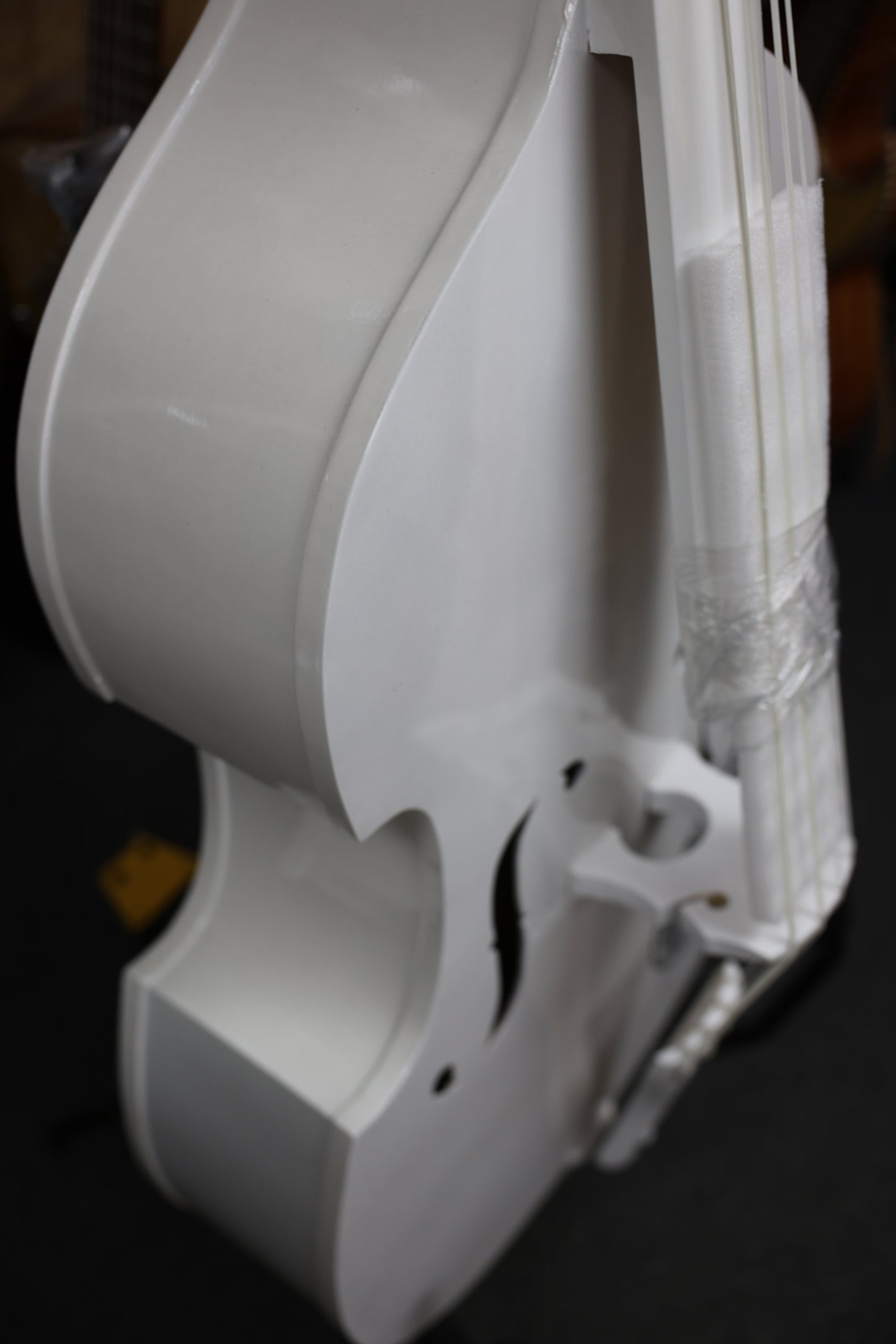 Handcrafted Tololoche White Gloss Aztec (Double Bass)