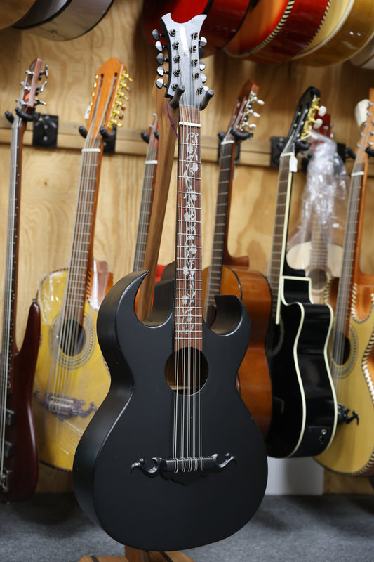 Bajo Quinto Gloss Black Flowers