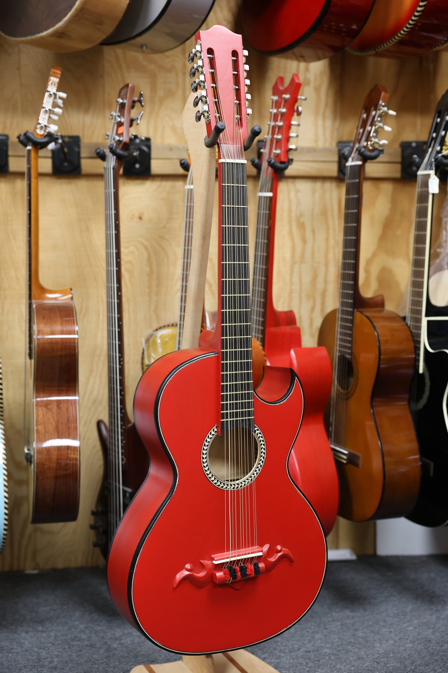 Bajo Quinto Hand Crafted | Paracho - Flat Red