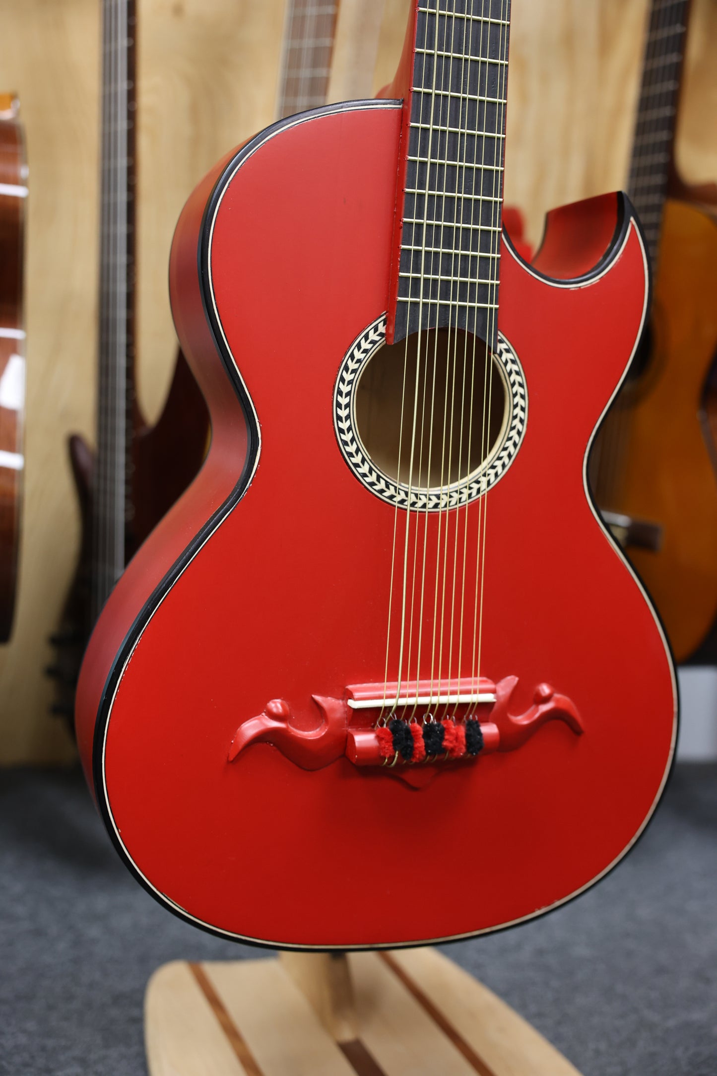 Bajo Quinto Hand Crafted | Paracho - Flat Red