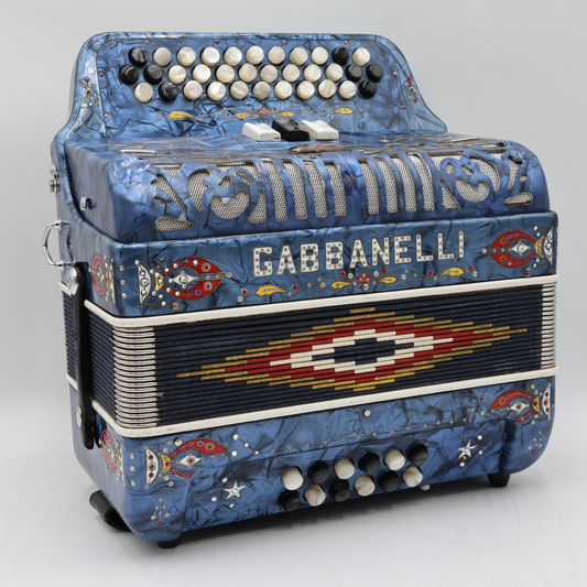 Gabbanelli 3 Switch Accordion (GCF) - Blue