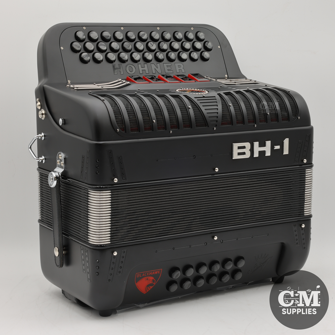 Hohner Anacleto BlackHawk 5 Switch FBE (FA) Accordion - BH1 Hohner Anacleto BlackHawk 5 Switch FBE (FA) Accordion - BH1