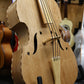 Handcrafted All-Wood Tololoche (Double Bass) with Wood Stripe Edge