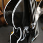 Handcrafted Glossy Black Tololoche (Double Bass) with White Outline